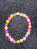 Pink lemonade inspired bracelet