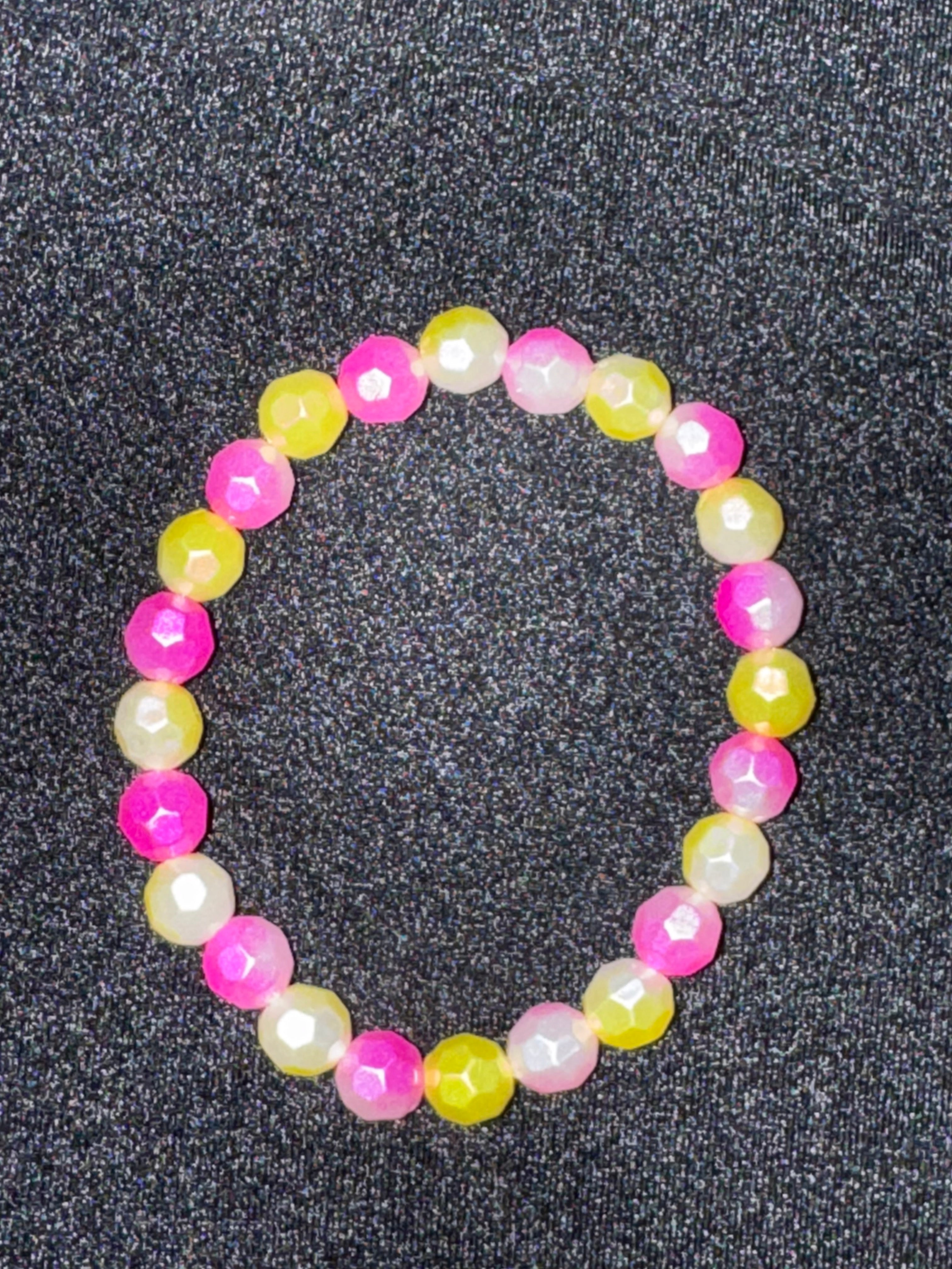 Pink lemonade inspired bracelet
