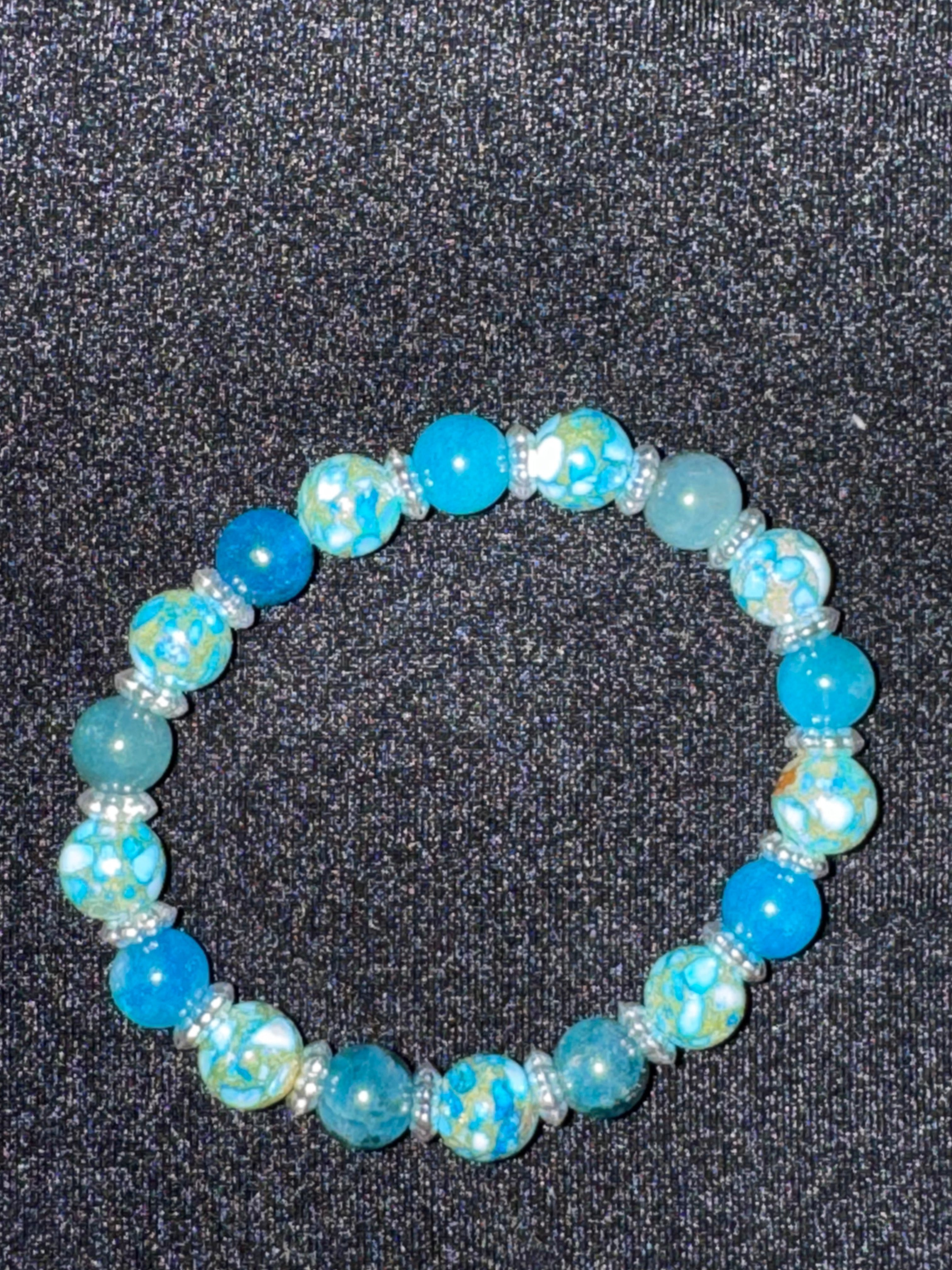 Ocean inspired bead bracelet
