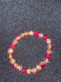 Glass bead bracelet