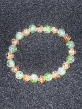 Glass bead bracelet