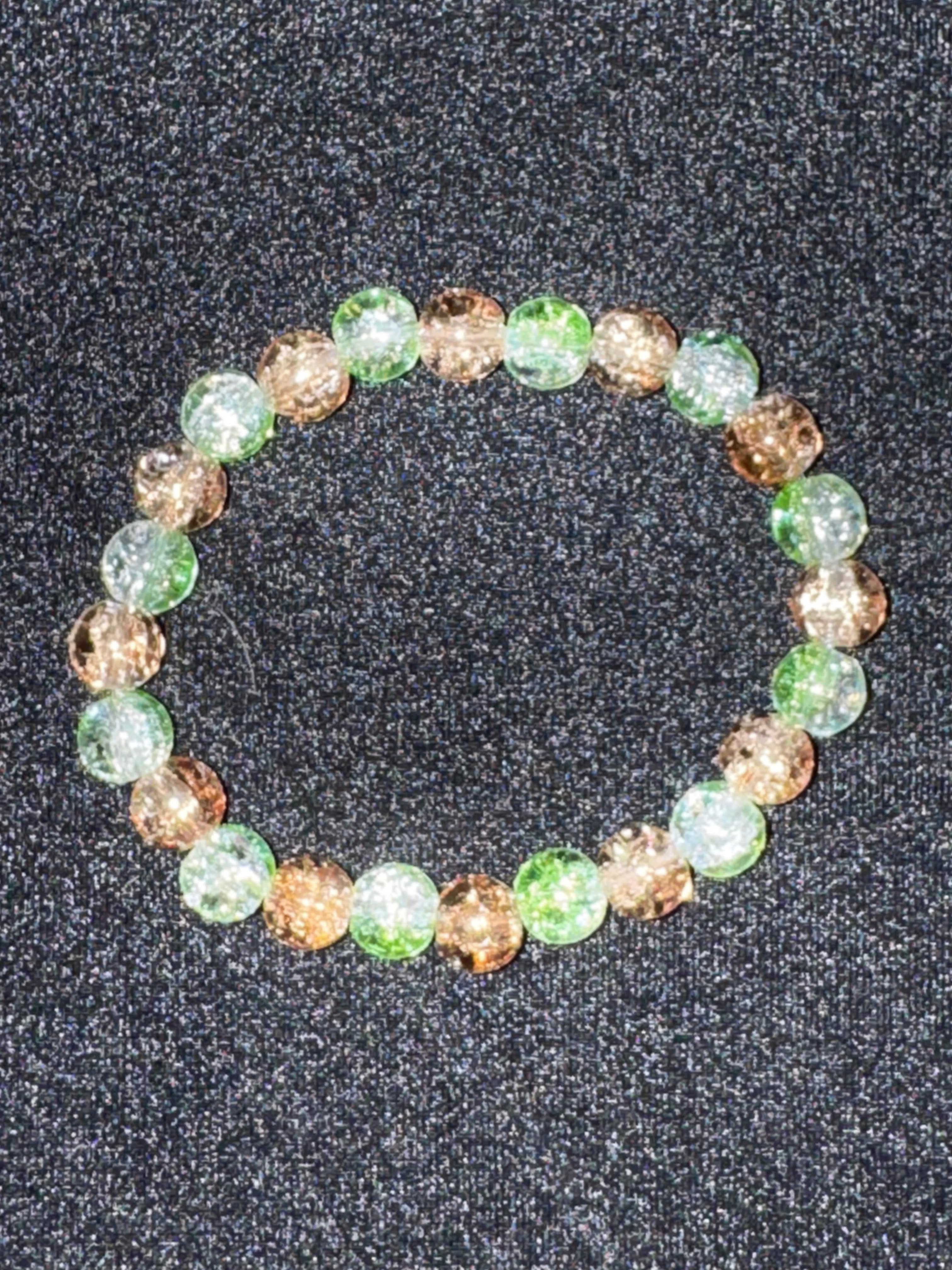 Glass bead bracelet