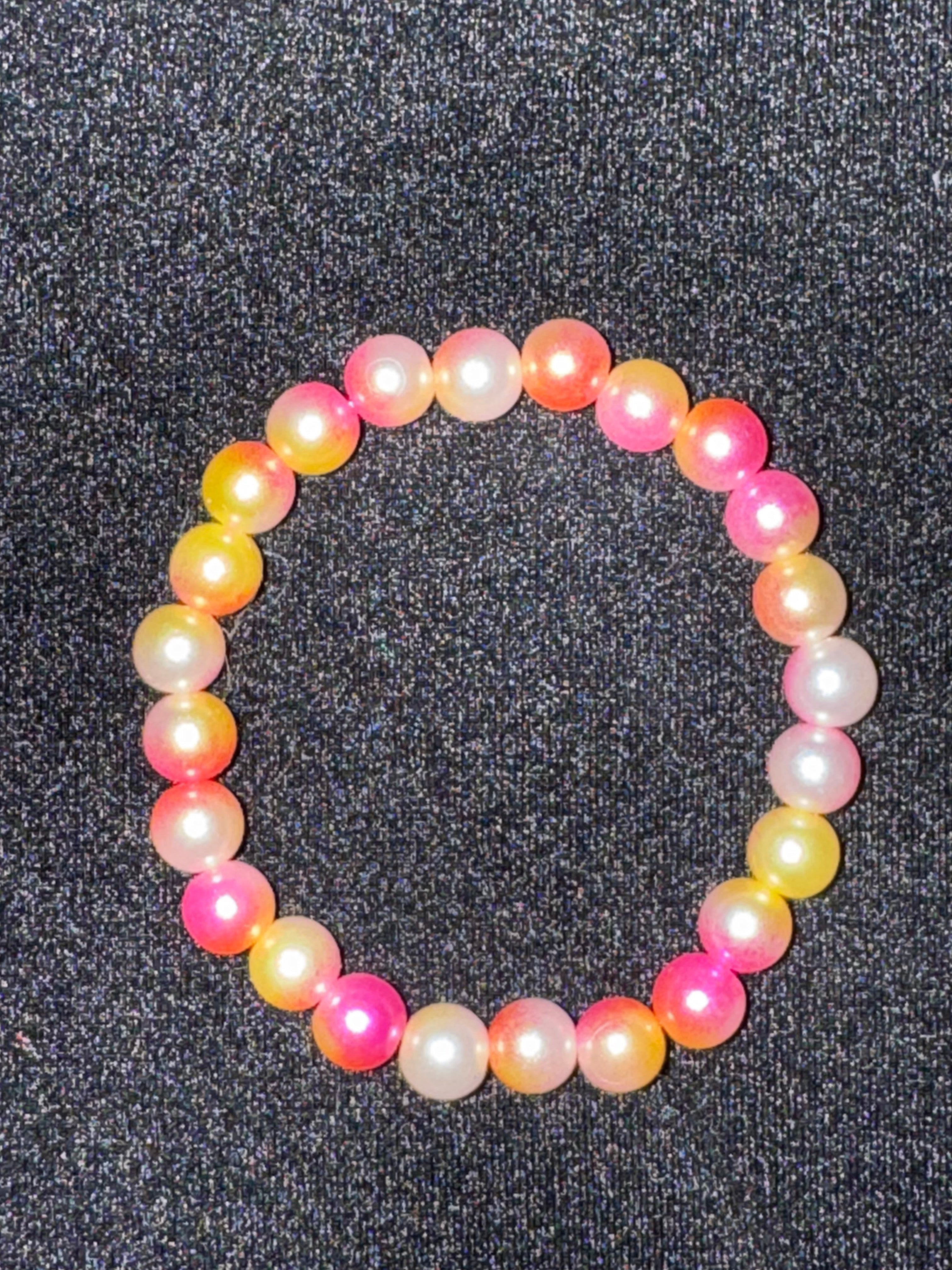 Tropical sunset inspired bracelet