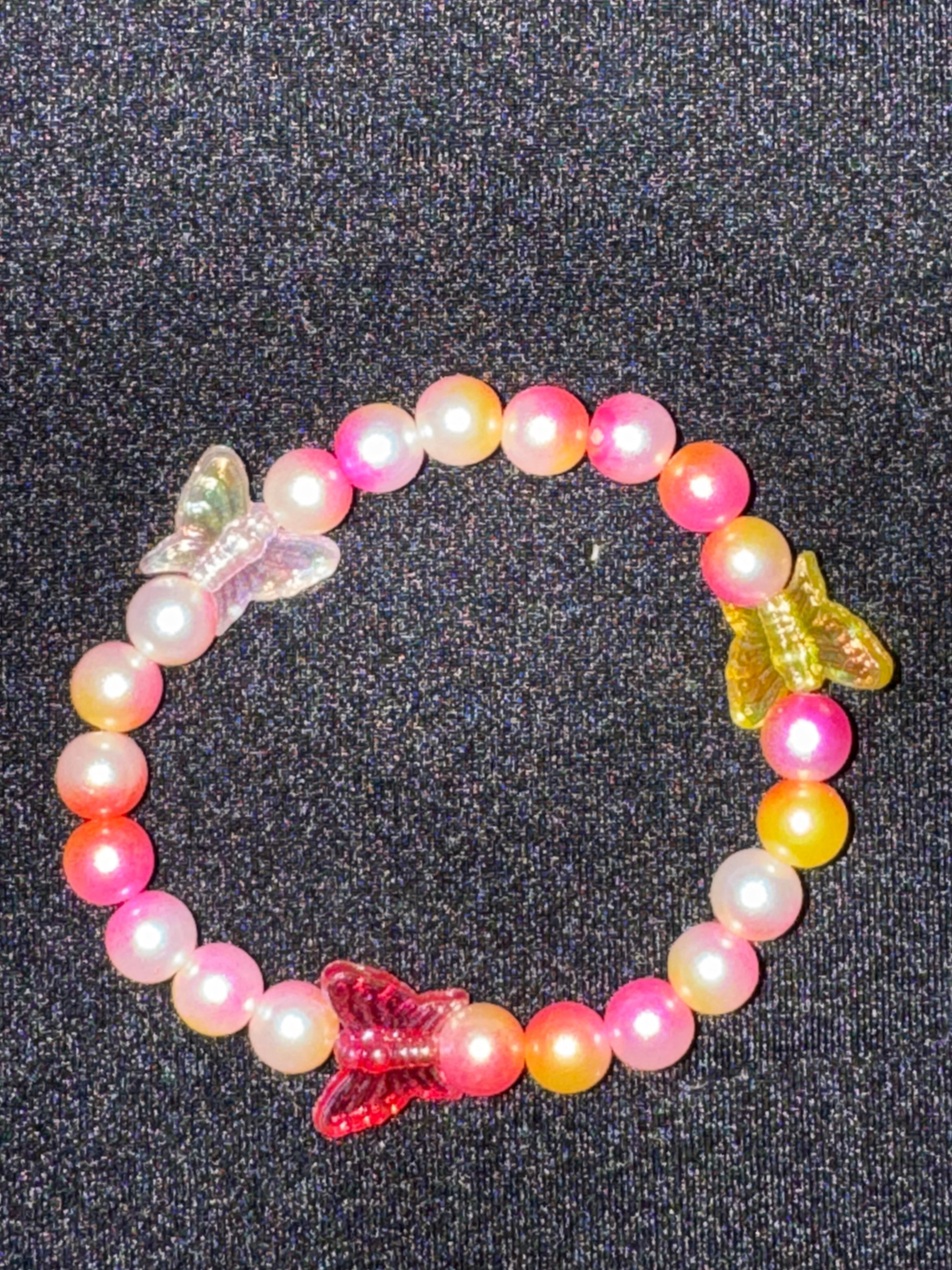 Sunset butterfly inspired bracelet